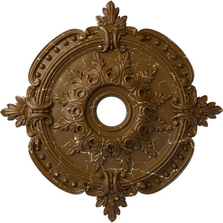 Ekena Millwork Benson Classic Medallion (Canopies up to 6 1/2"), 28 3/8"OD x 3 3/4"ID x 1 5/8"P, Smokey Topaz CM28BESTC